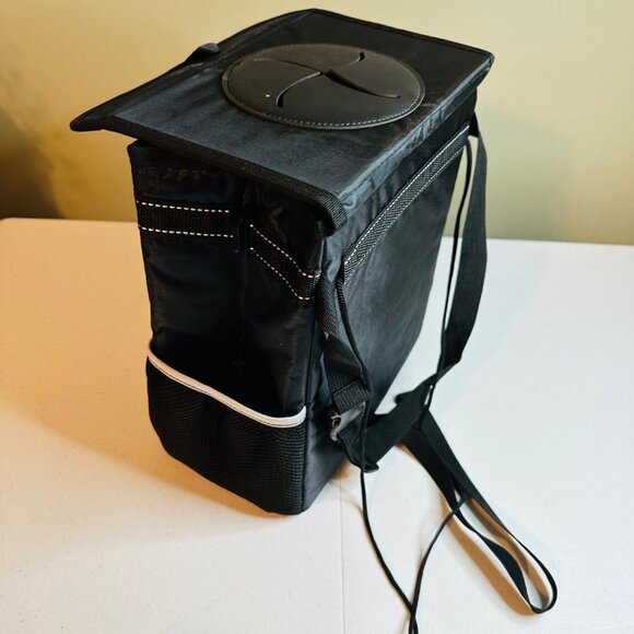 Waterproof Car Trash Can With Lid & Storage Pockets Black Car Trash Container - Picture 11 of 11